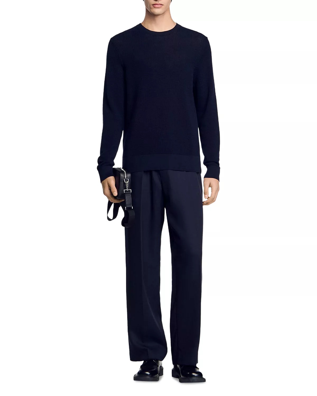 Textured Crewneck Sweater - 2