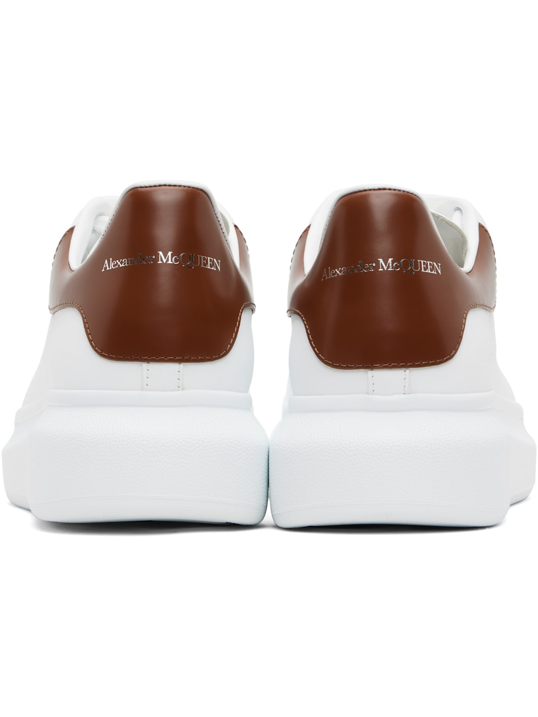 White & Brown Oversized Sneakers - 2