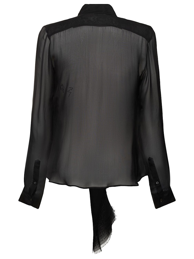 Bjarn silk sheer shirt - 5