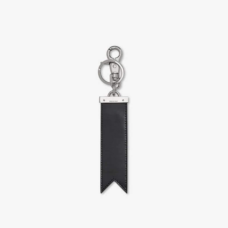 FENDI Black fabric key case outlook