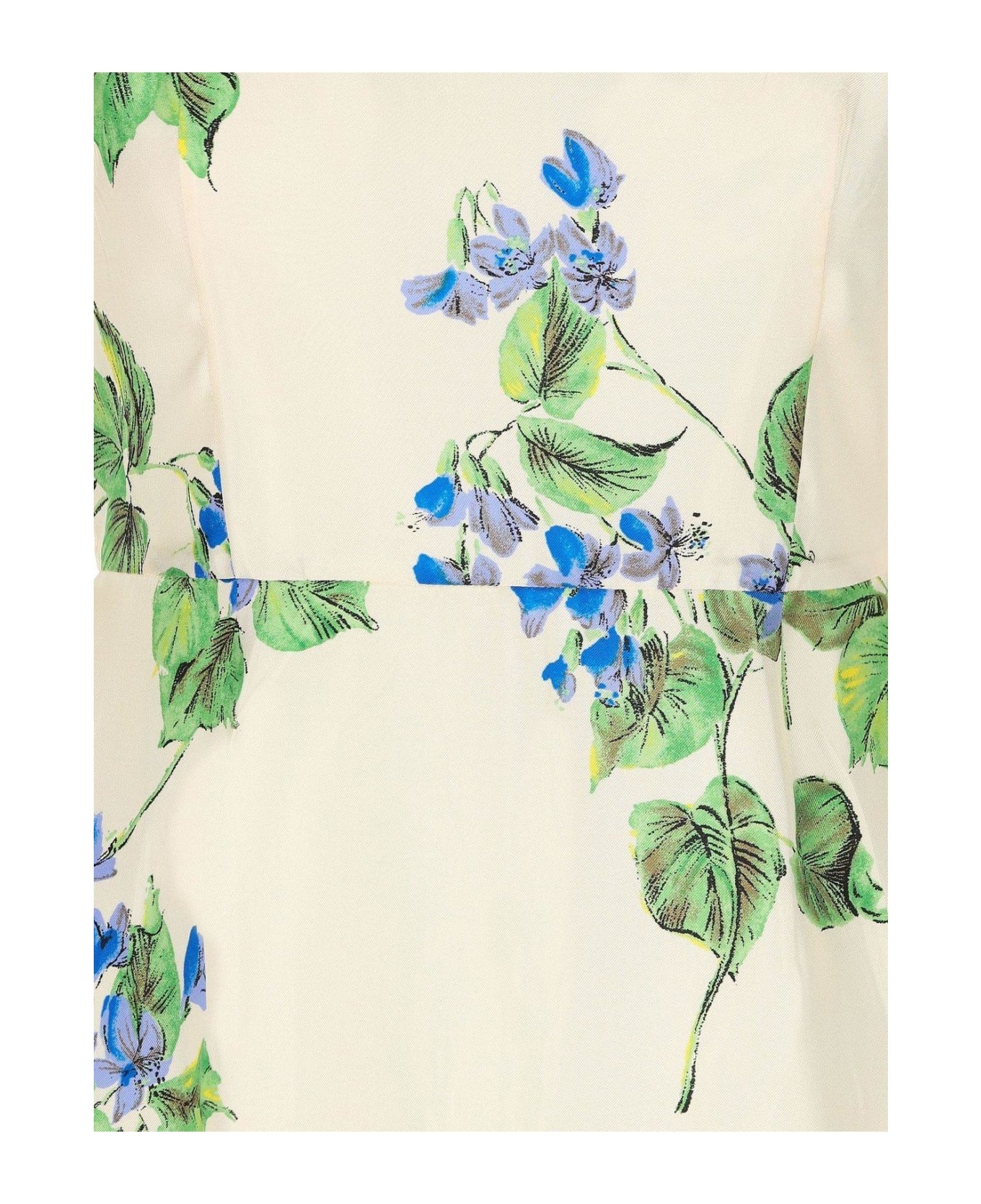 Floral Print Short-sleeve Dress - 3