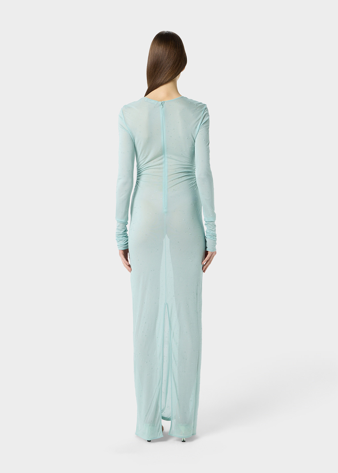 JERSEY LONG DRESS WITH EMBROIDERY - 4