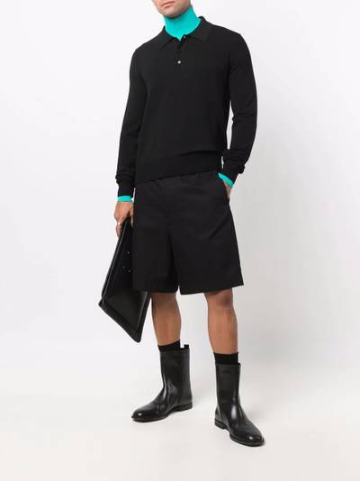 Bottega Veneta knitted long-sleeve polo shirt outlook