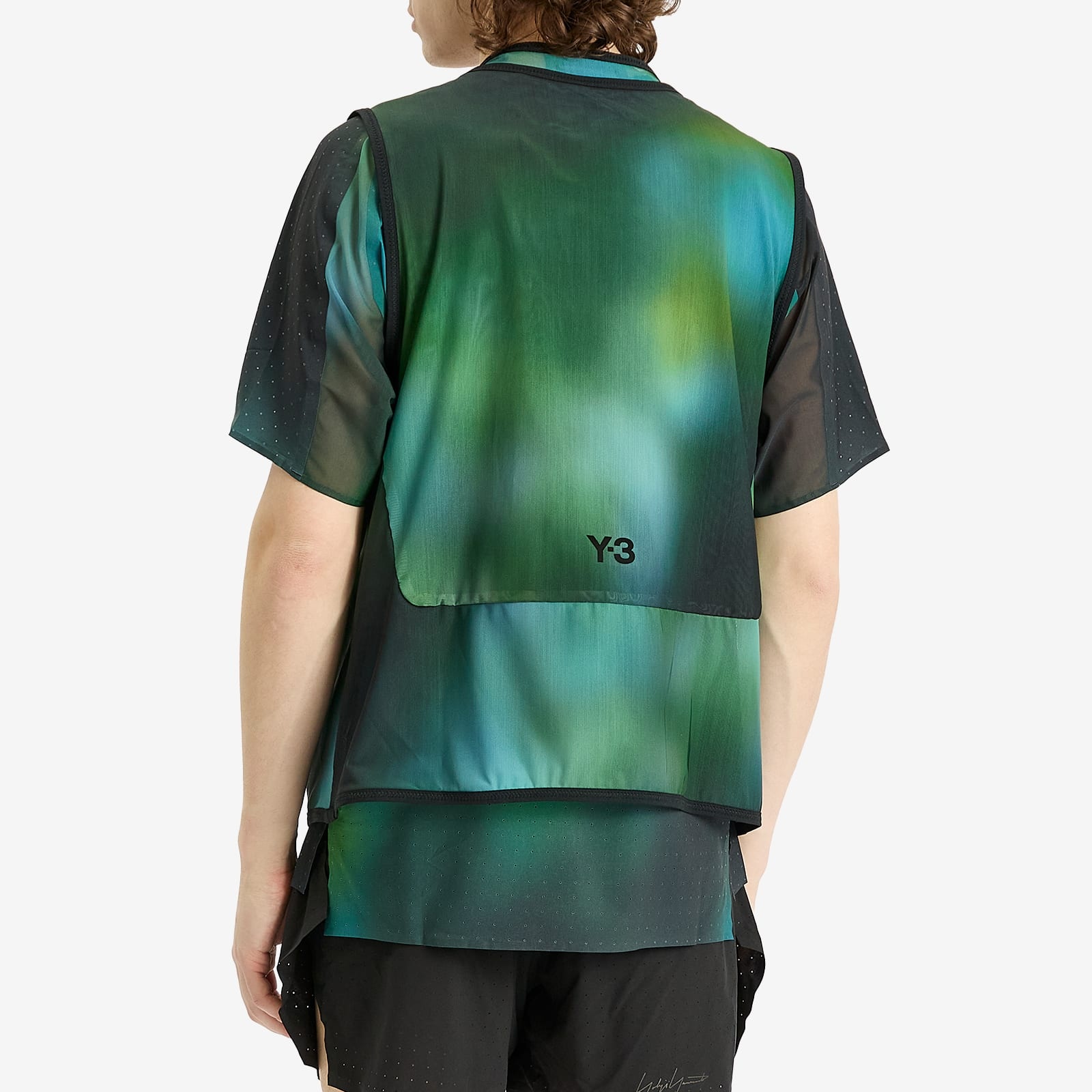 Y-3 Earth Print Mesh Vest - 3