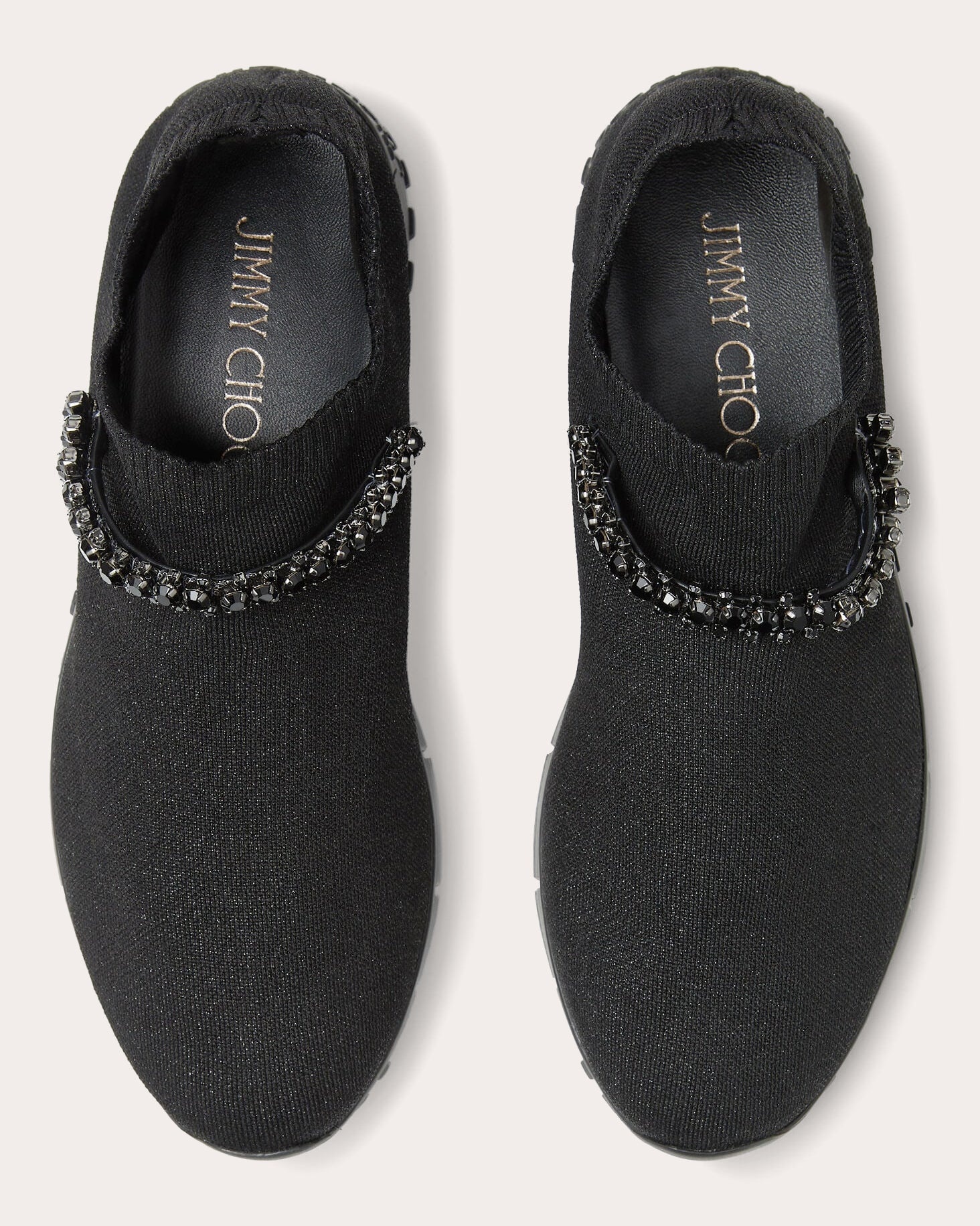 Verona Crystal-Embellished Knit Sneaker - 4