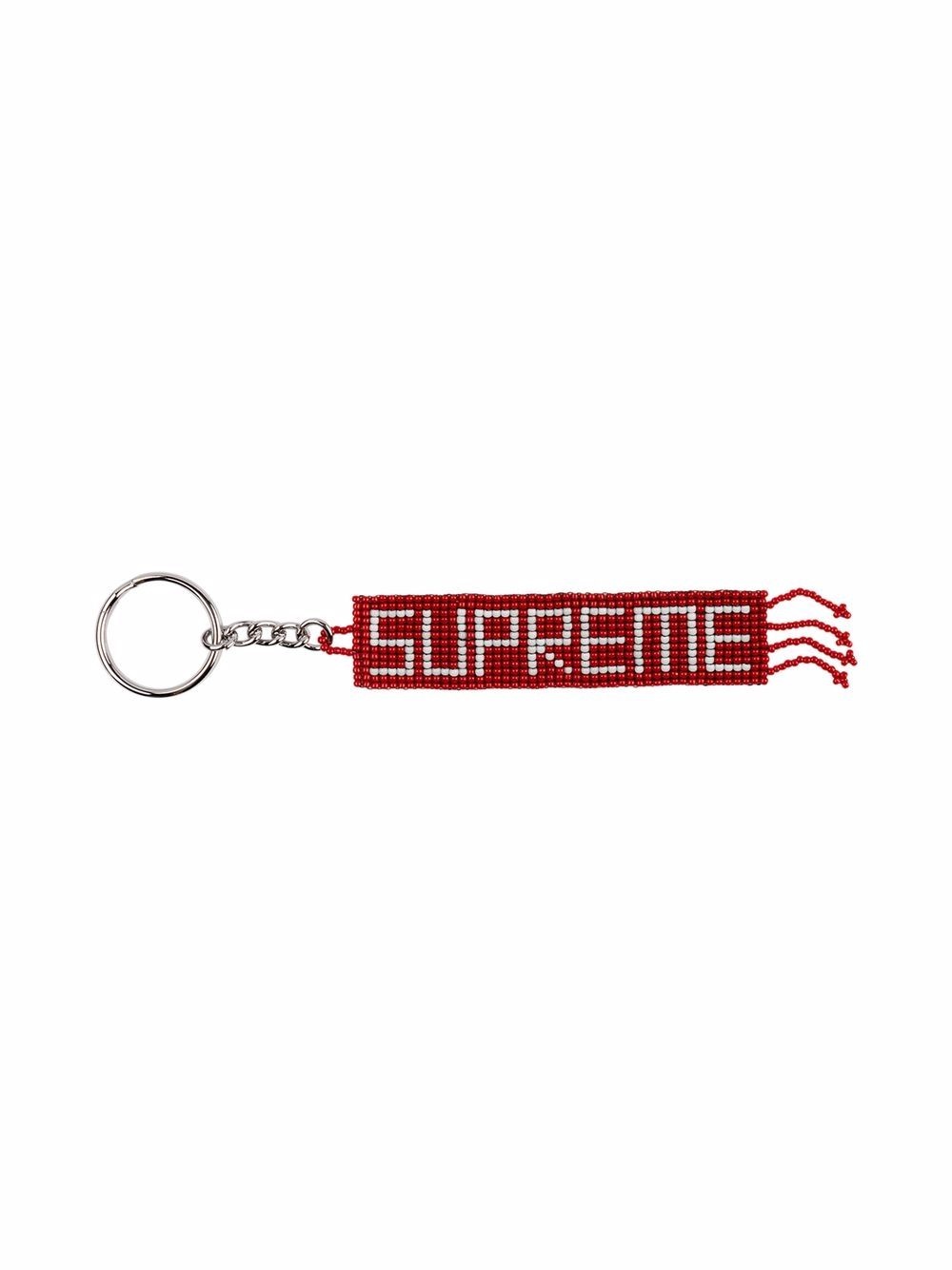 beaded-logo keychain - 1