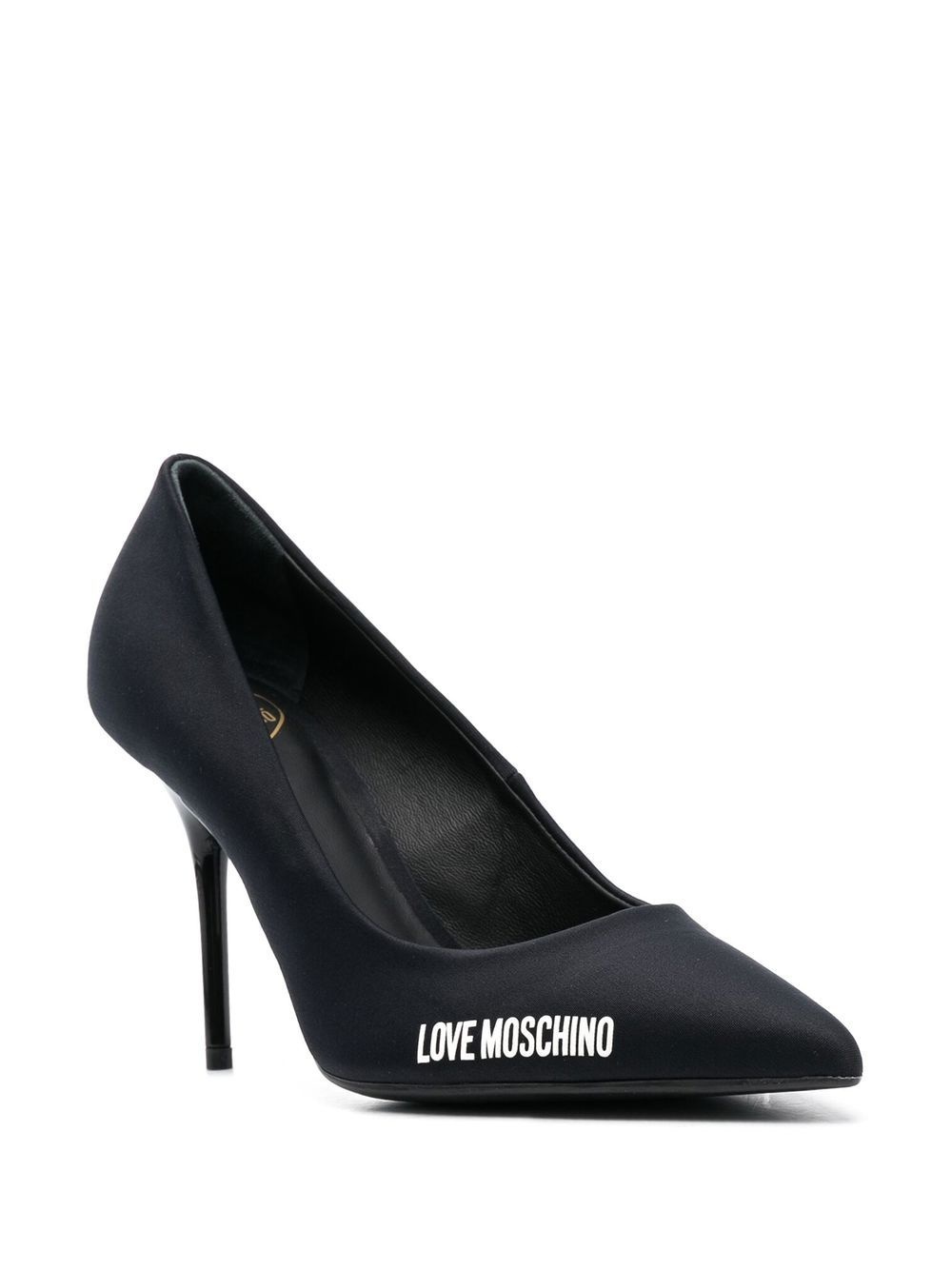 logo print pumps - 2