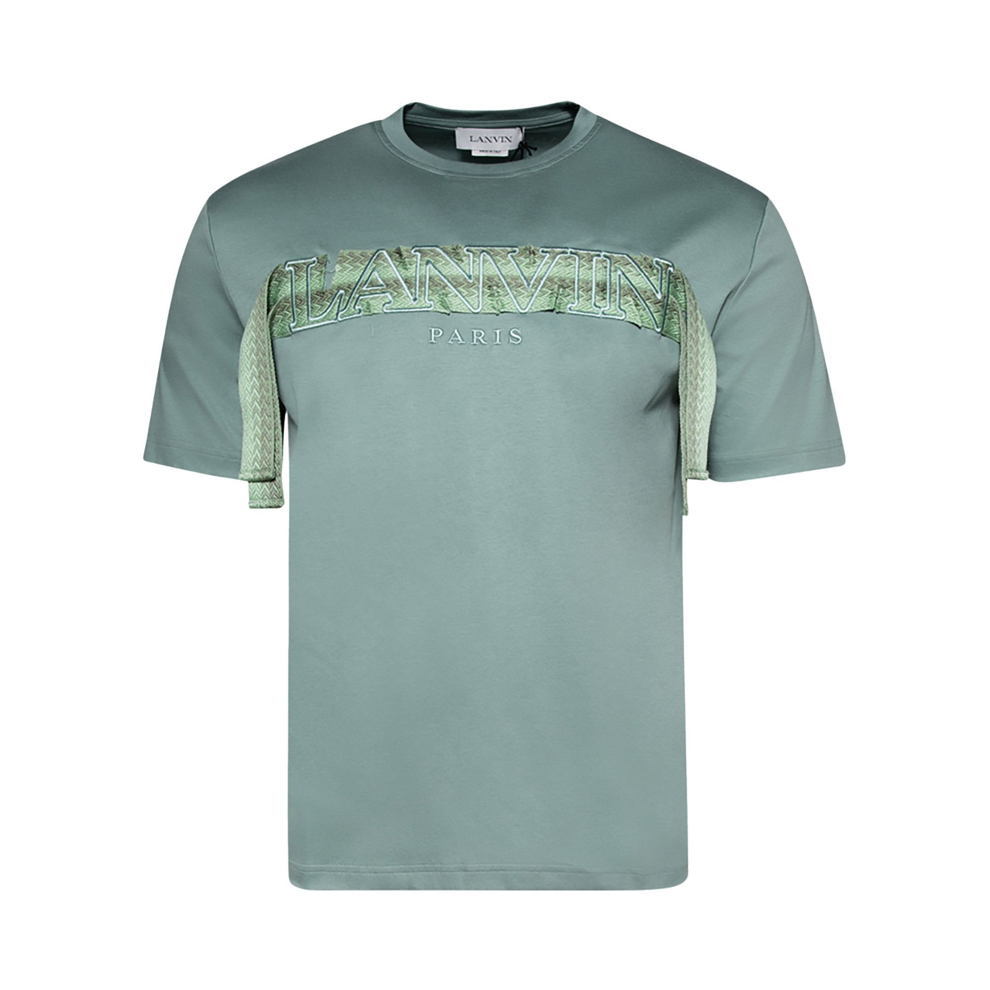 Lanvin Curb Lace T-Shirt 'Vert De Gris' - 1