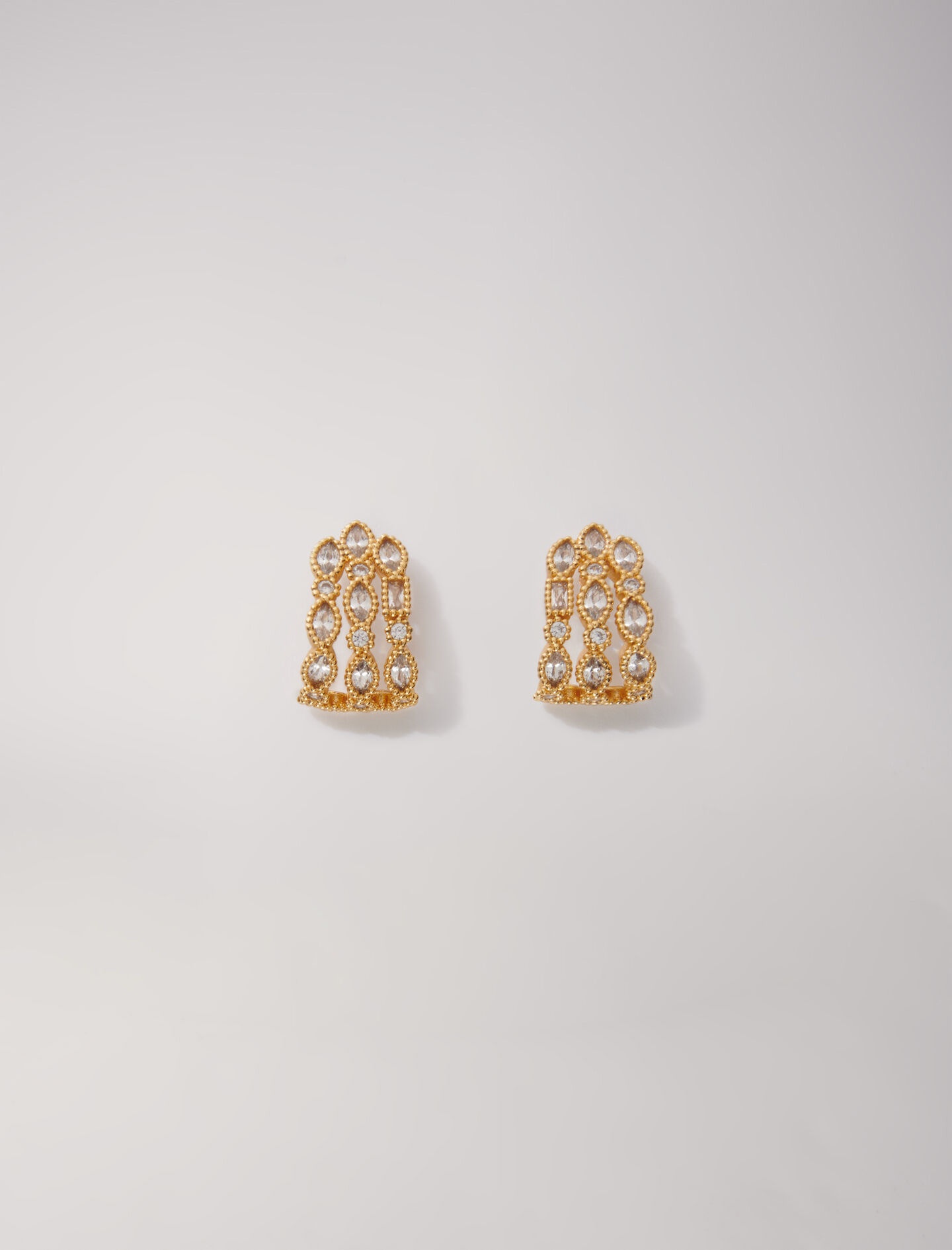 Rhinestone earrings - 1