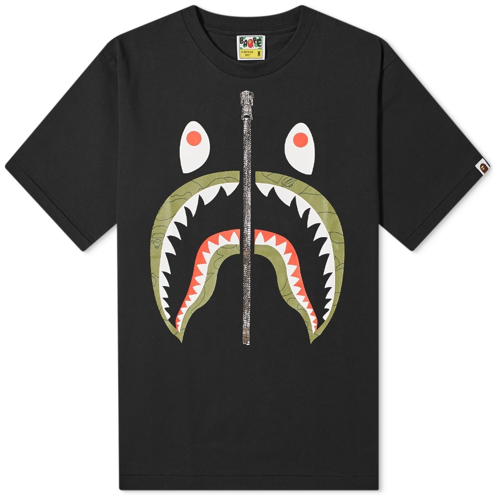 A Bathing Ape Line 1st Camo Shark Tee - 1