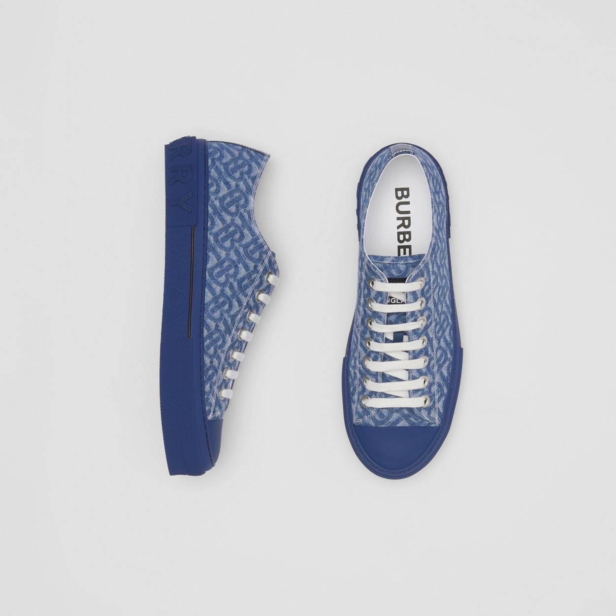 Monogram Denim Sneakers - 6
