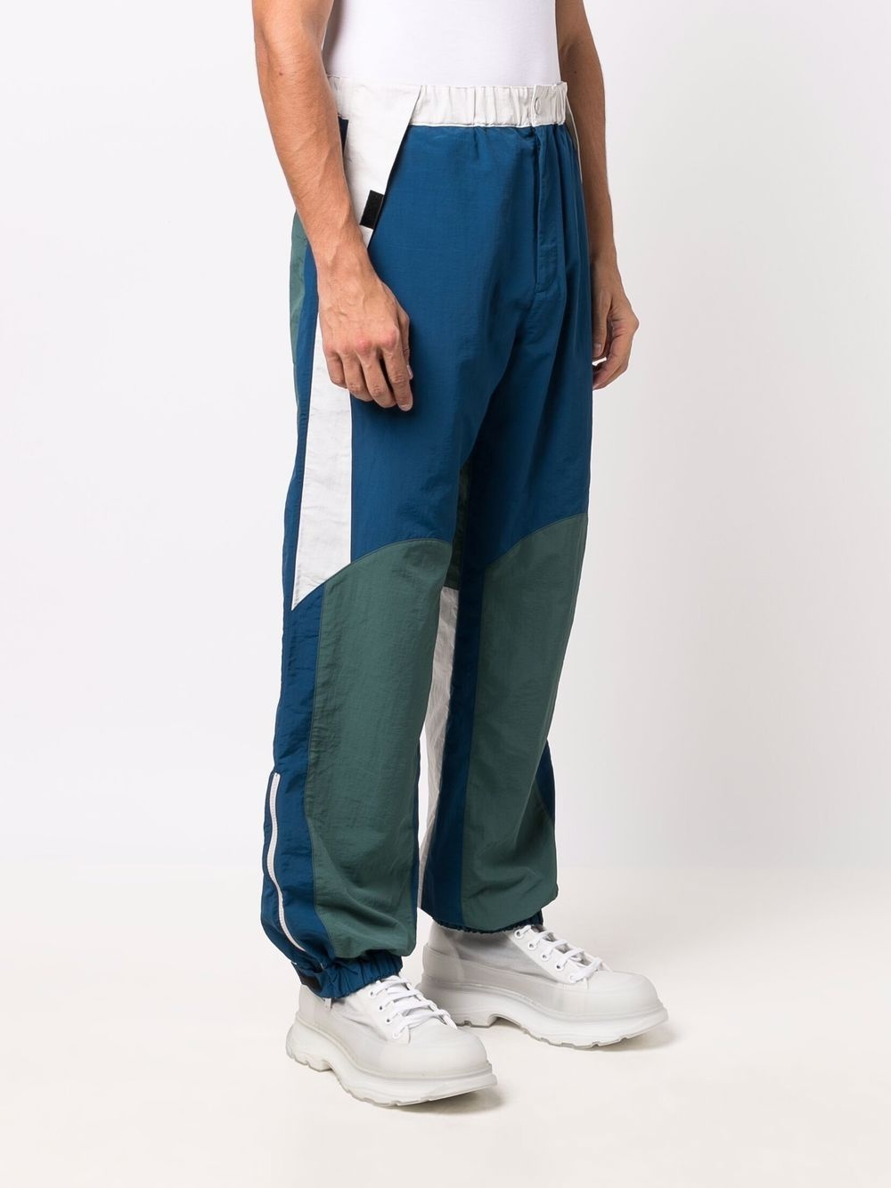 colour-block trousers - 3