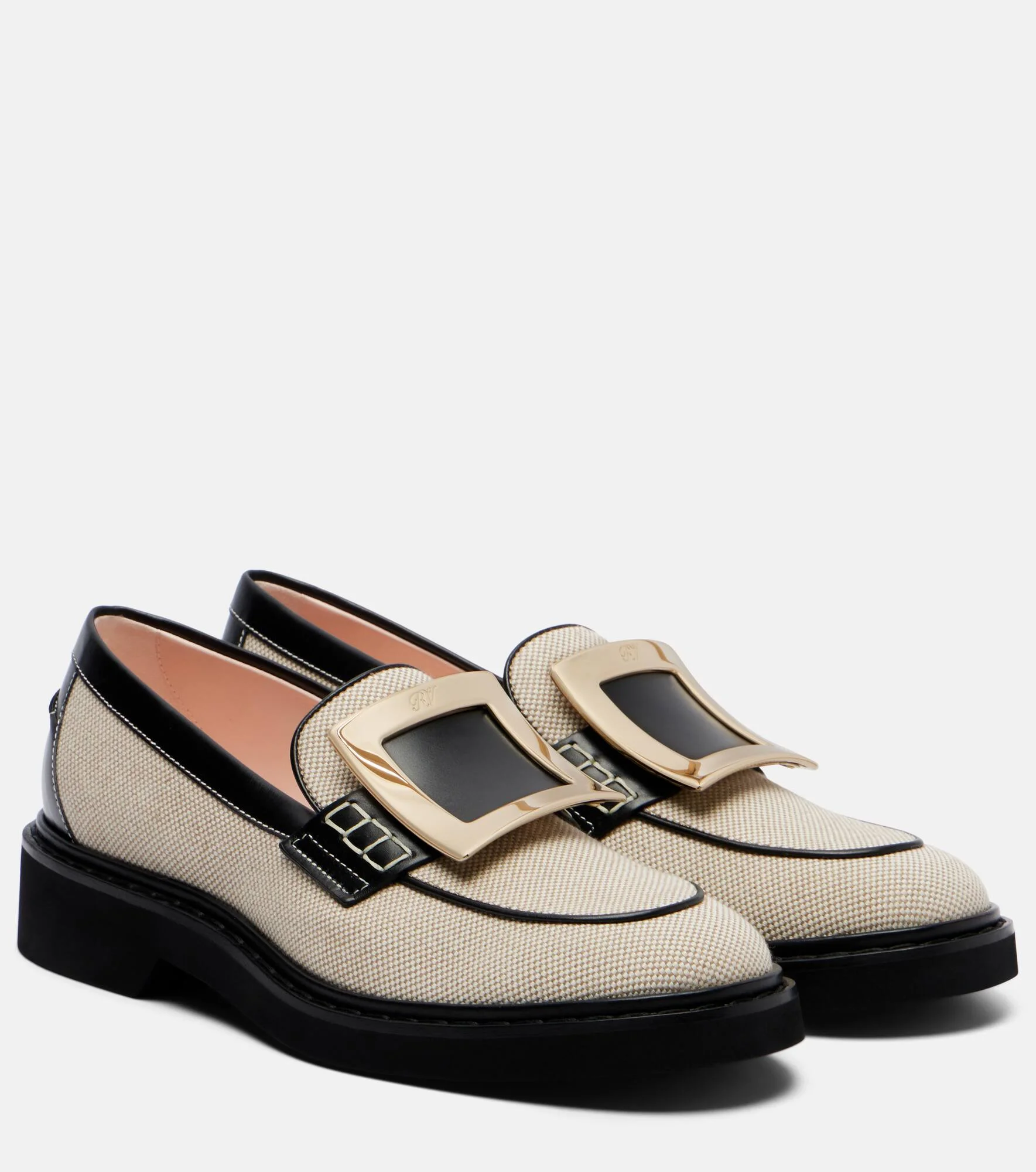 Viv' Rangers leather-trimmed loafers - 1