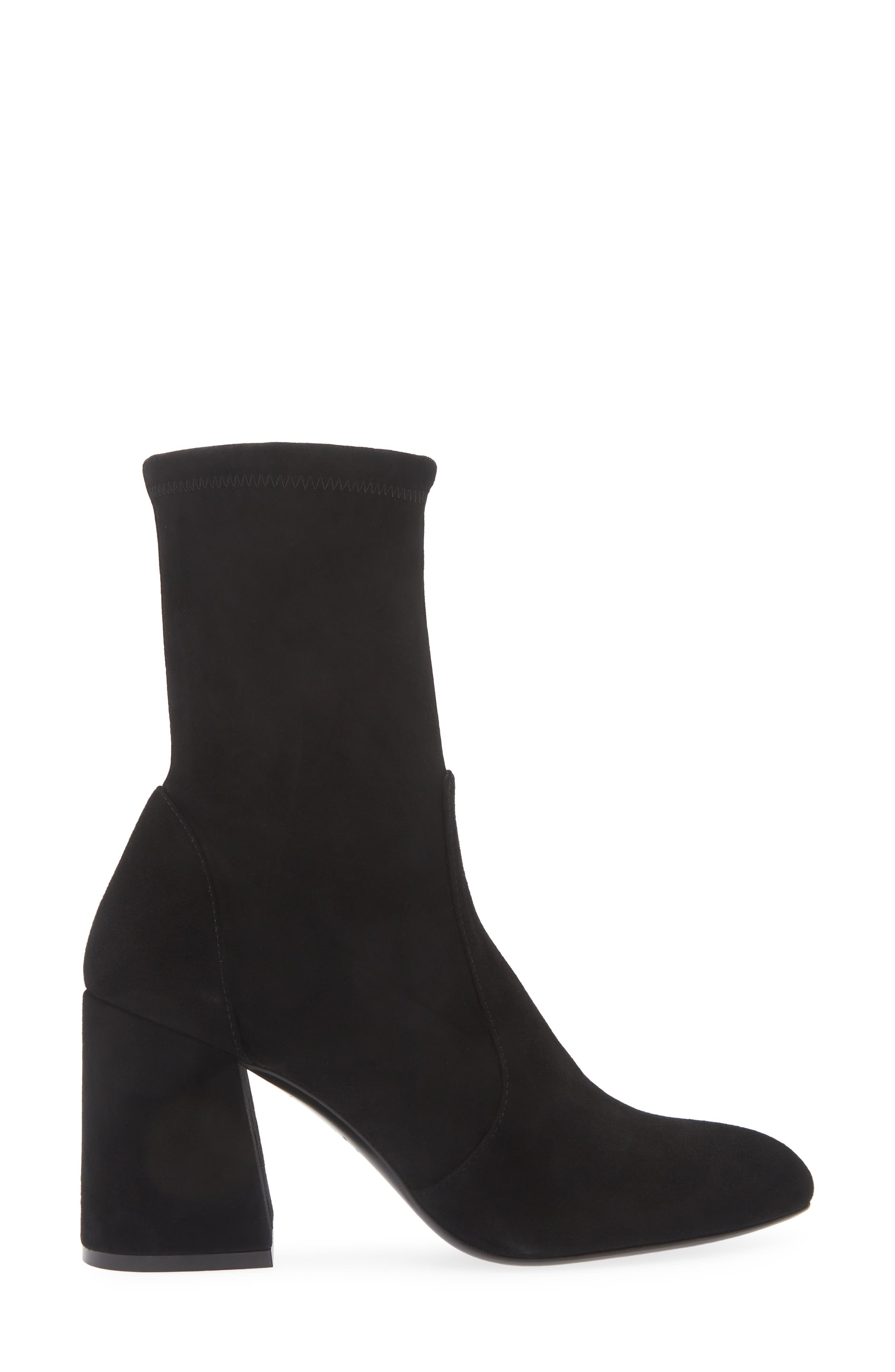 Stuart Weitzman Essentialist Stretch Bootie in Black Suede at Nordstrom - 3