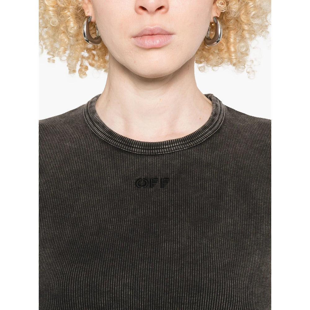Off-White Grey Tops - T-Shirts & Jerseys Women - 3