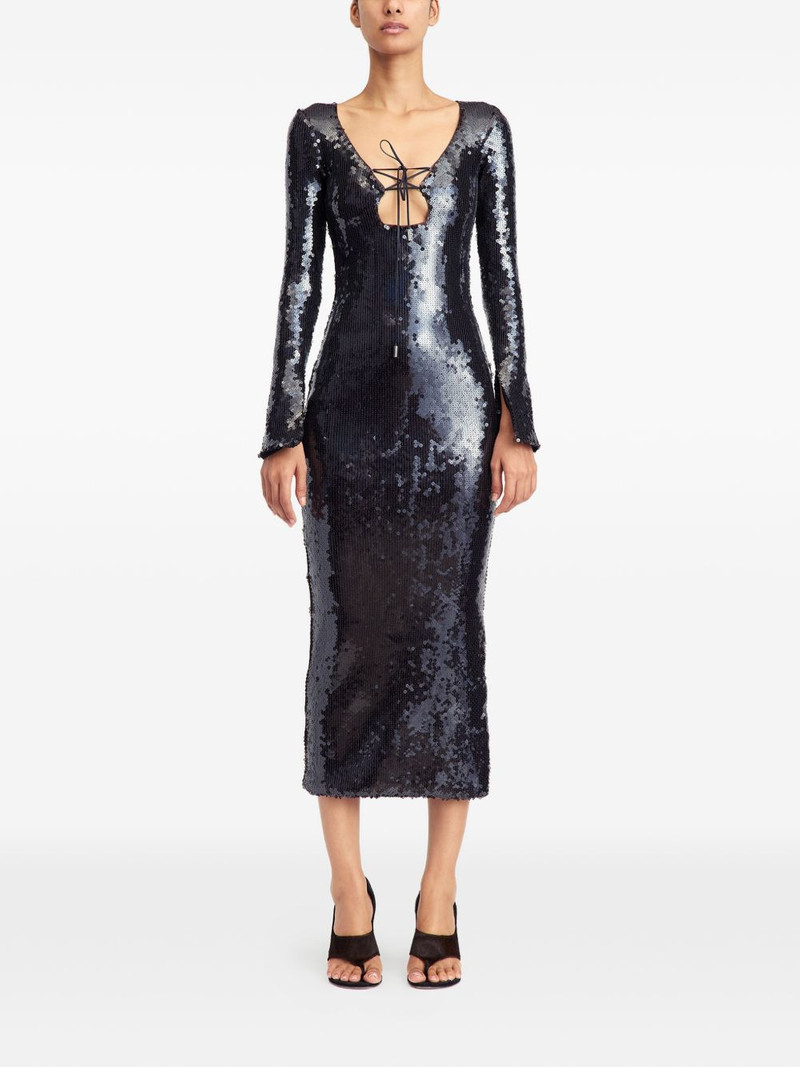 16ARLINGTON Solaria sequinned midi dress outlook