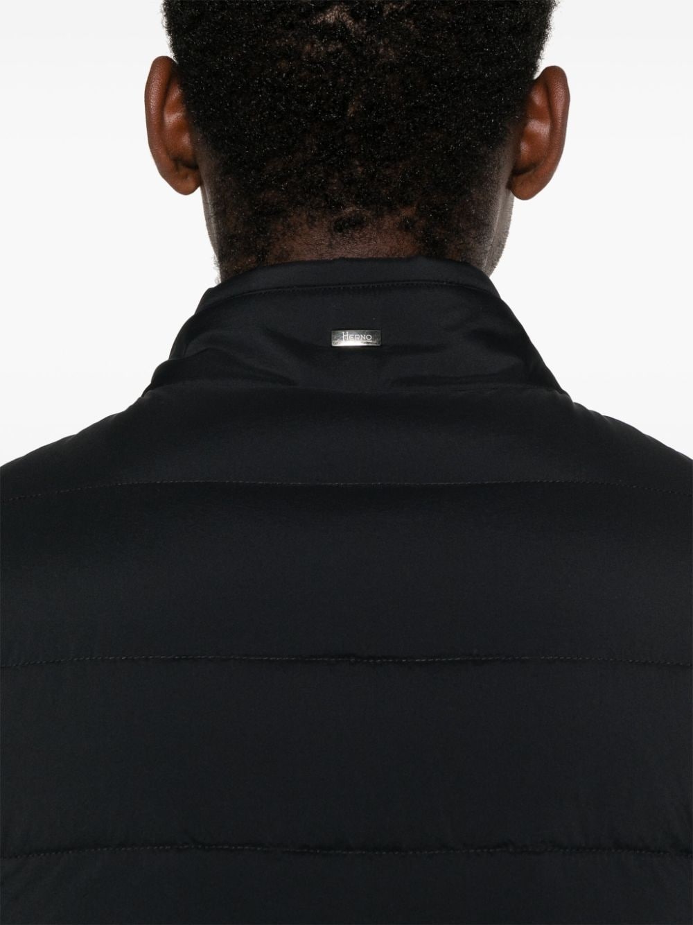 zip-up quilted down gilet - 5