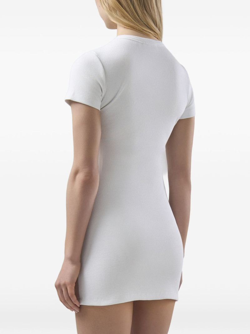 logo-embroidered mini dress 5