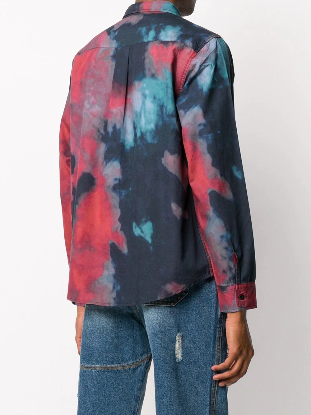 tie dye print shirt - 4