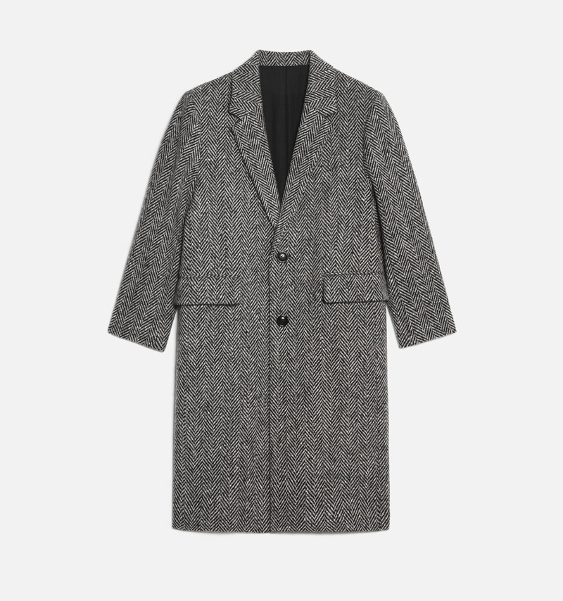 AMI Paris Two Buttons Structured Coat outlook
