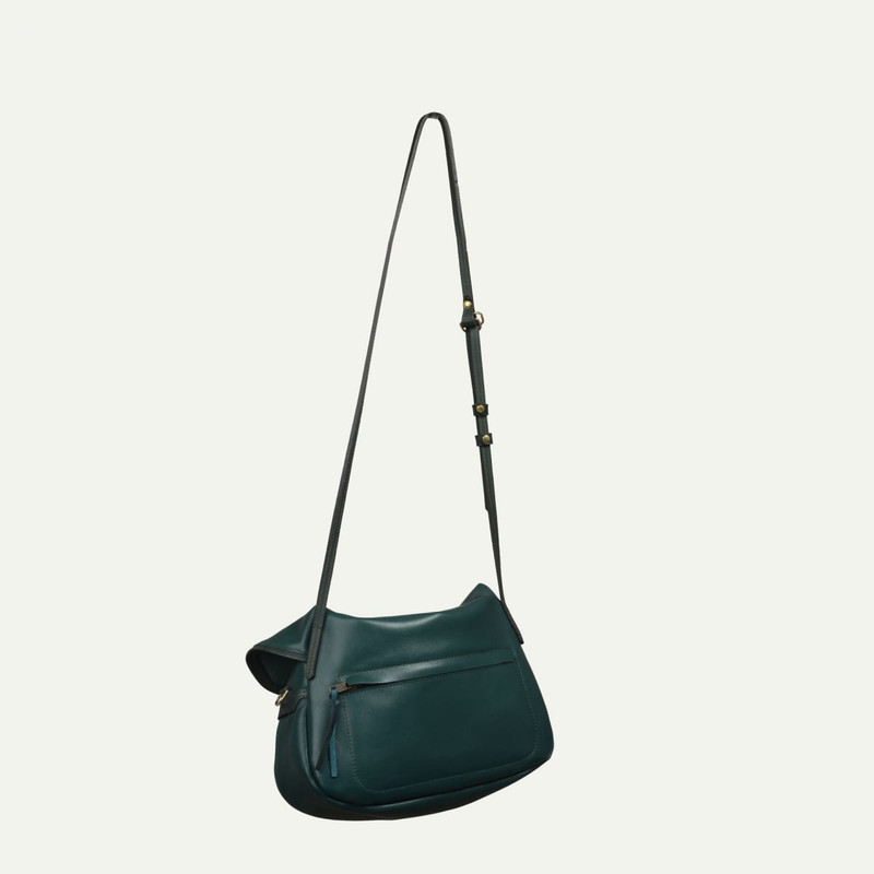 JANICE SOFT MUSETTE S BAG  -  SERPENTINE GREEN 4