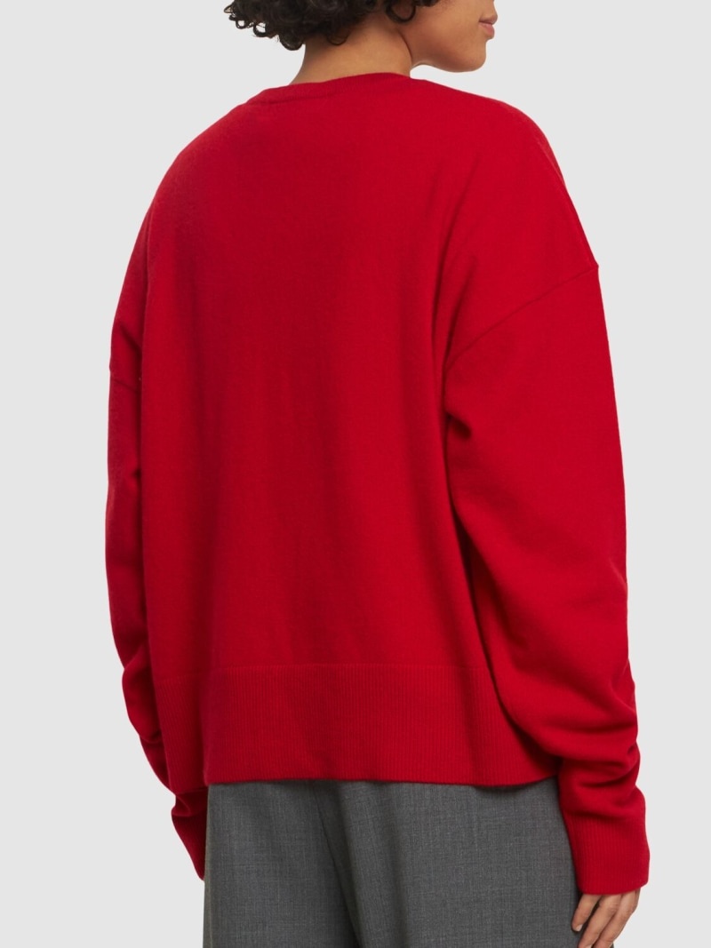 Clash cashmere blend v neck sweater - 3