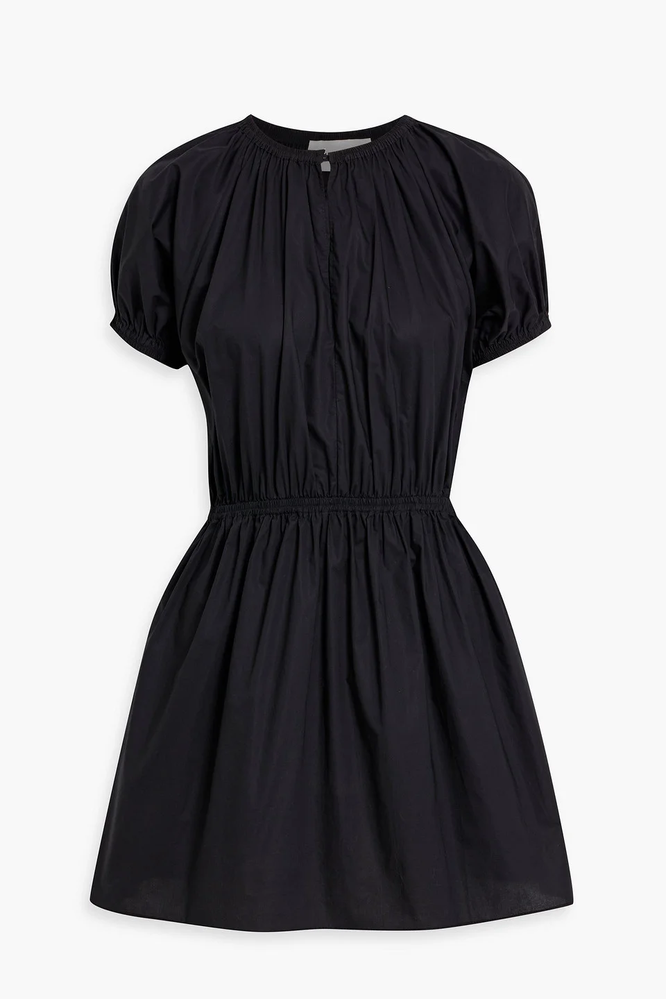 Cocoon cotton-poplin mini dress - 1