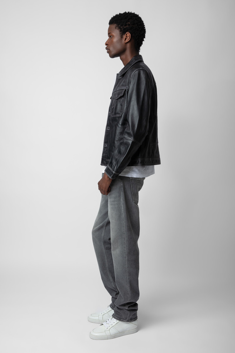 Zadig & Voltaire Lasso Vintage Leather Jacket outlook