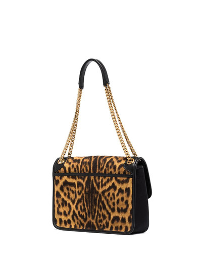 SAINT LAURENT medium Niki leopard-print shoulder bag outlook