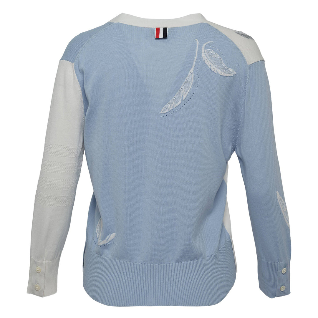 Funmix Feather Jersey Intarsia Cardigan - 2