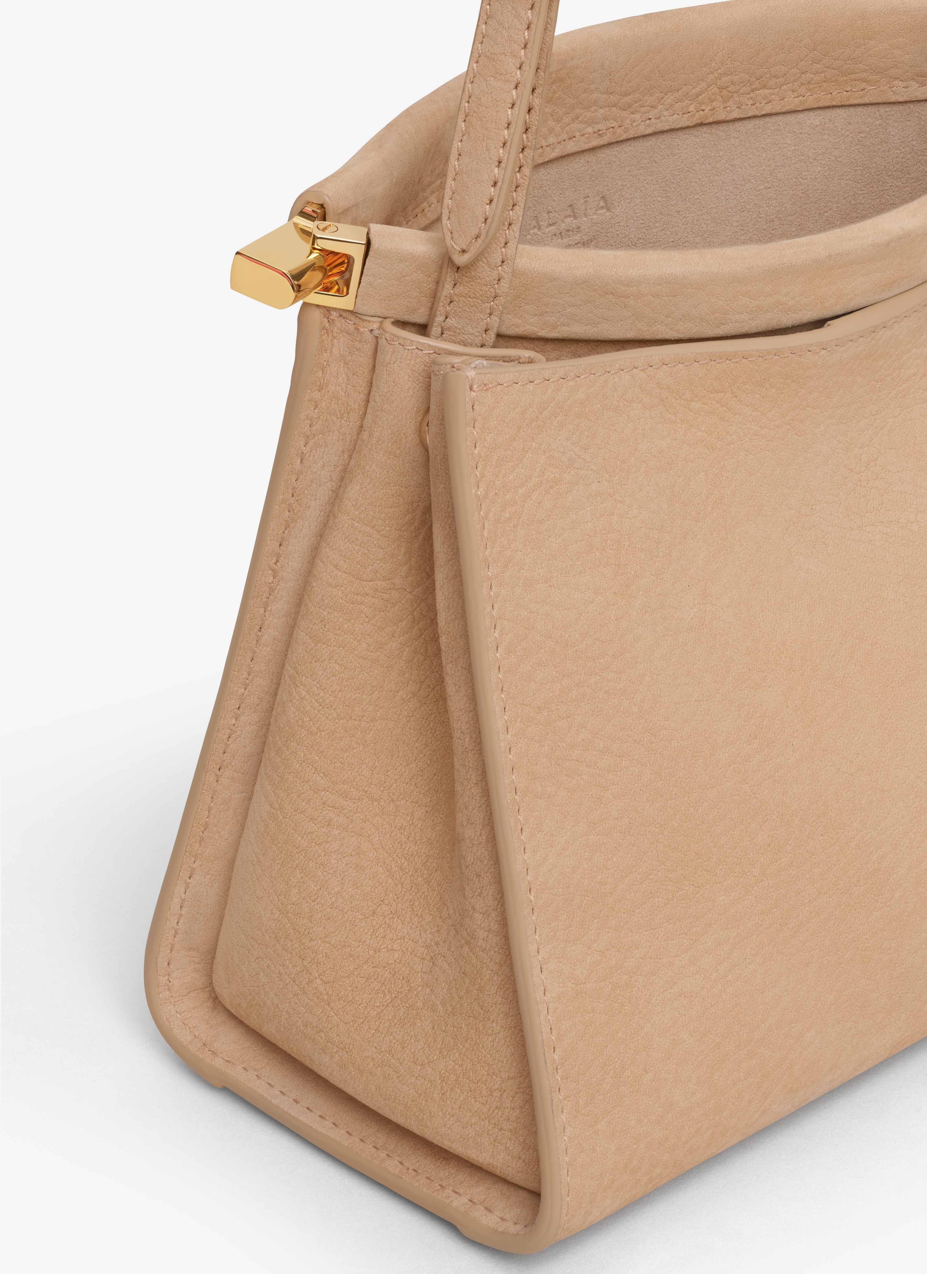 LE CLICK SMALL SQUARE BAG IN NUBUCK - 5