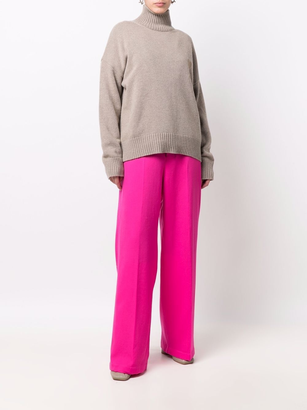 wide-leg tailored trousers - 3