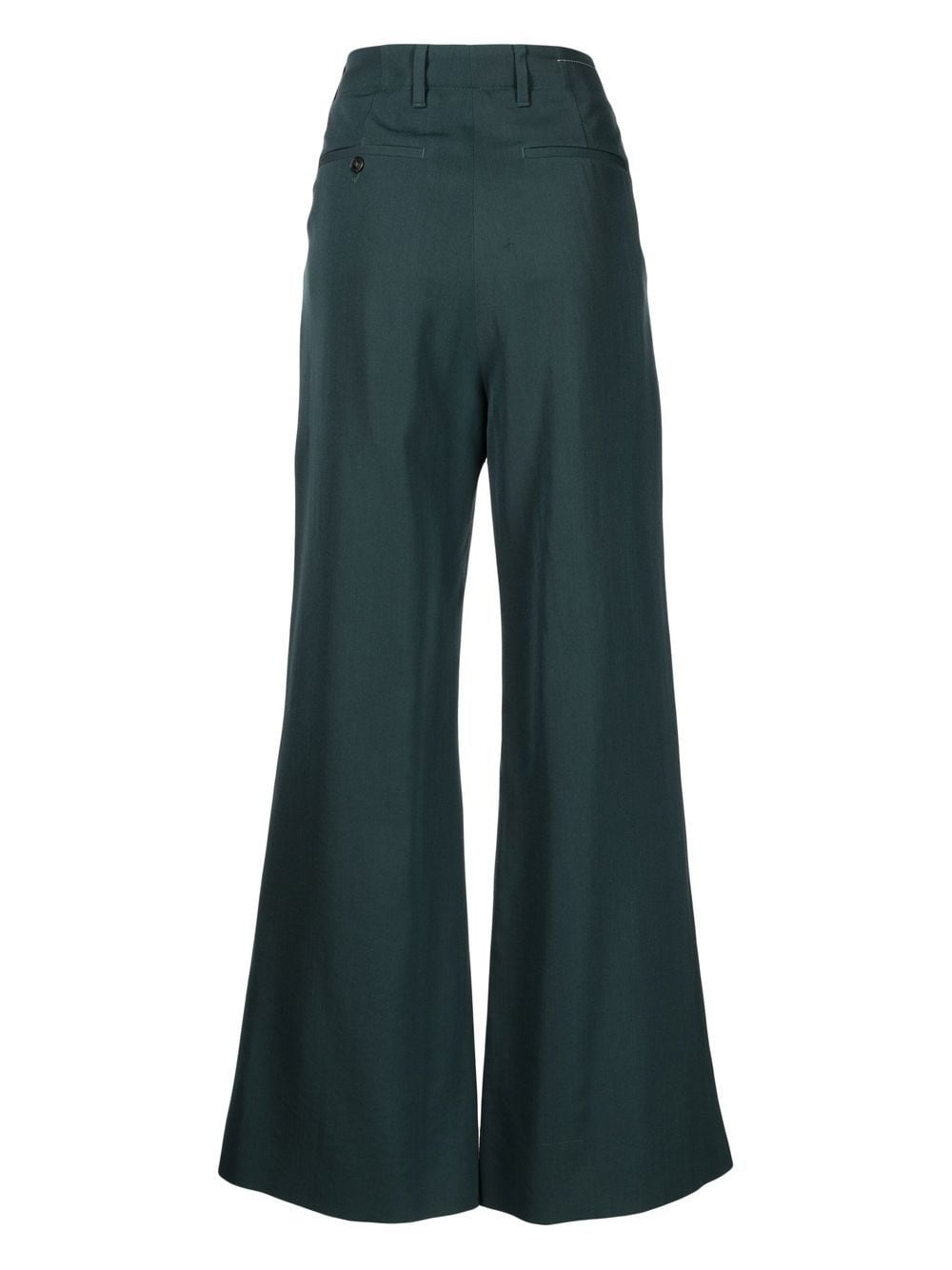 high-waisted flared trousers - 2