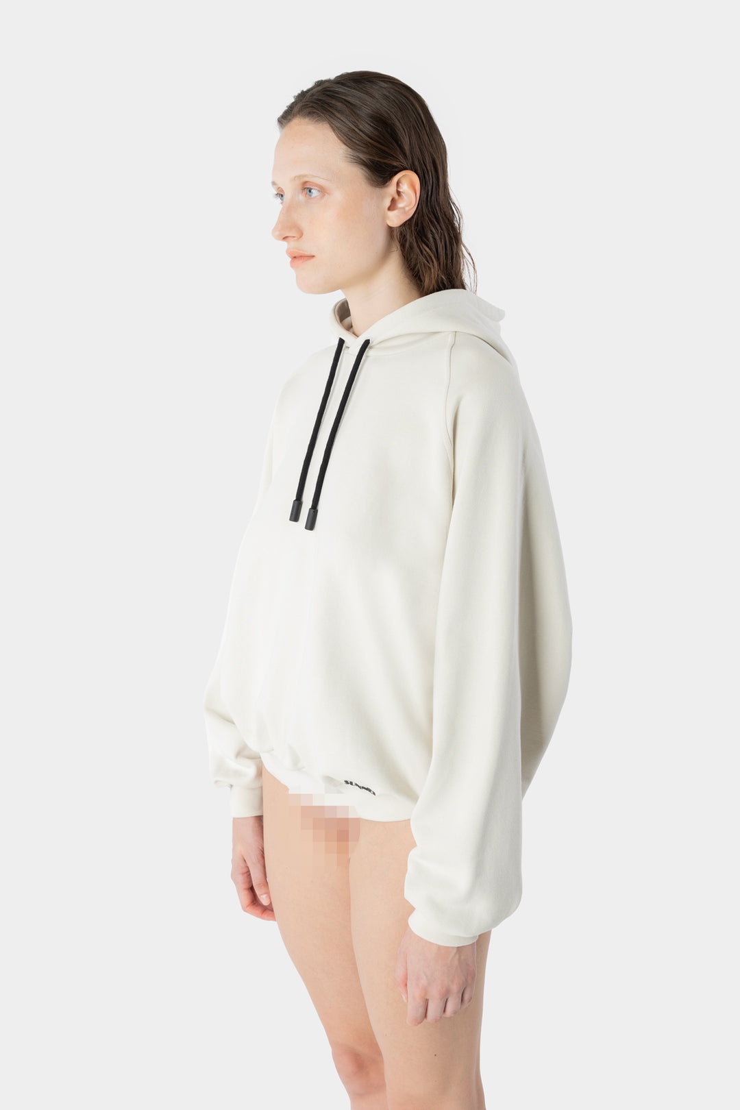 SMALL LOGO HOODIE / silver birch - 3