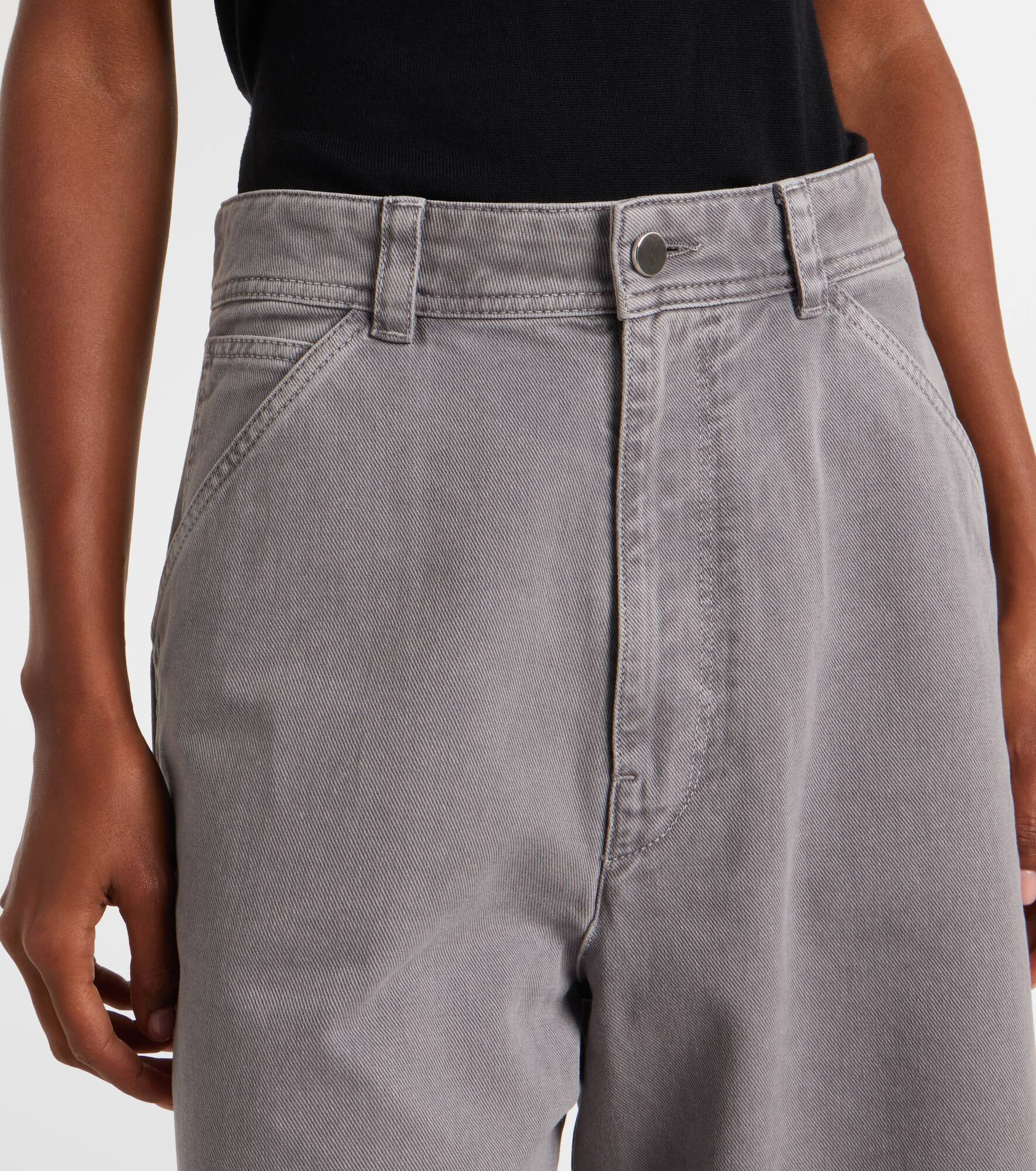 High-rise wide-leg jeans - 4