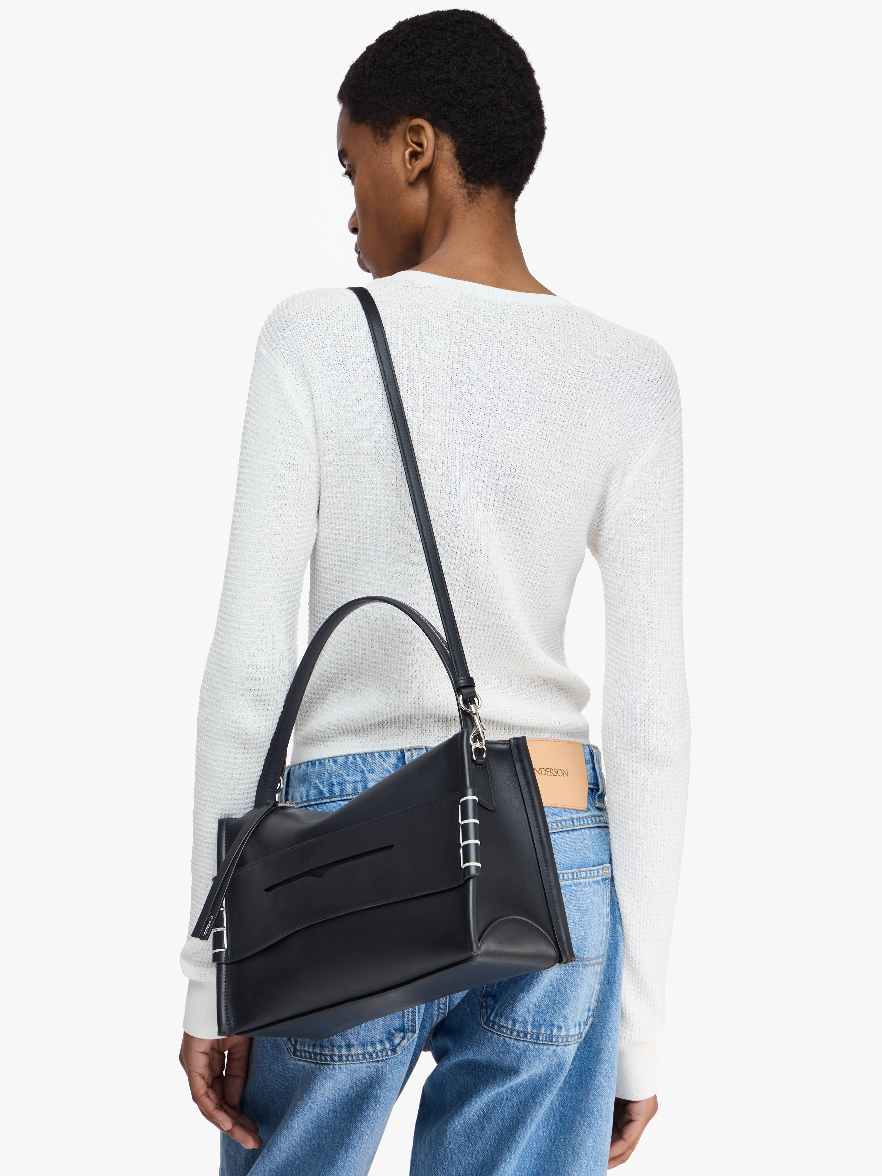 MEDIUM LOAFER BAG - LEATHER SHOULDER BAG - 6