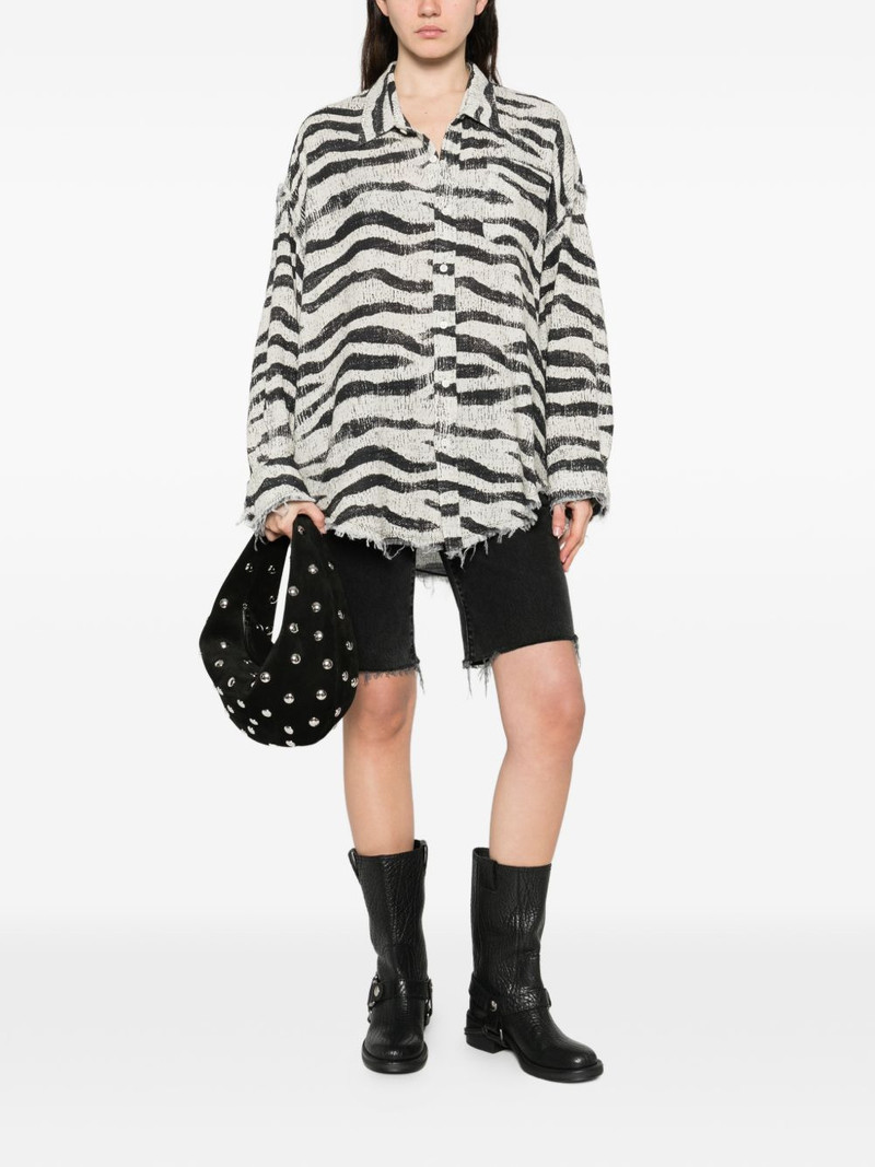 R13 zebra frayed shirt outlook