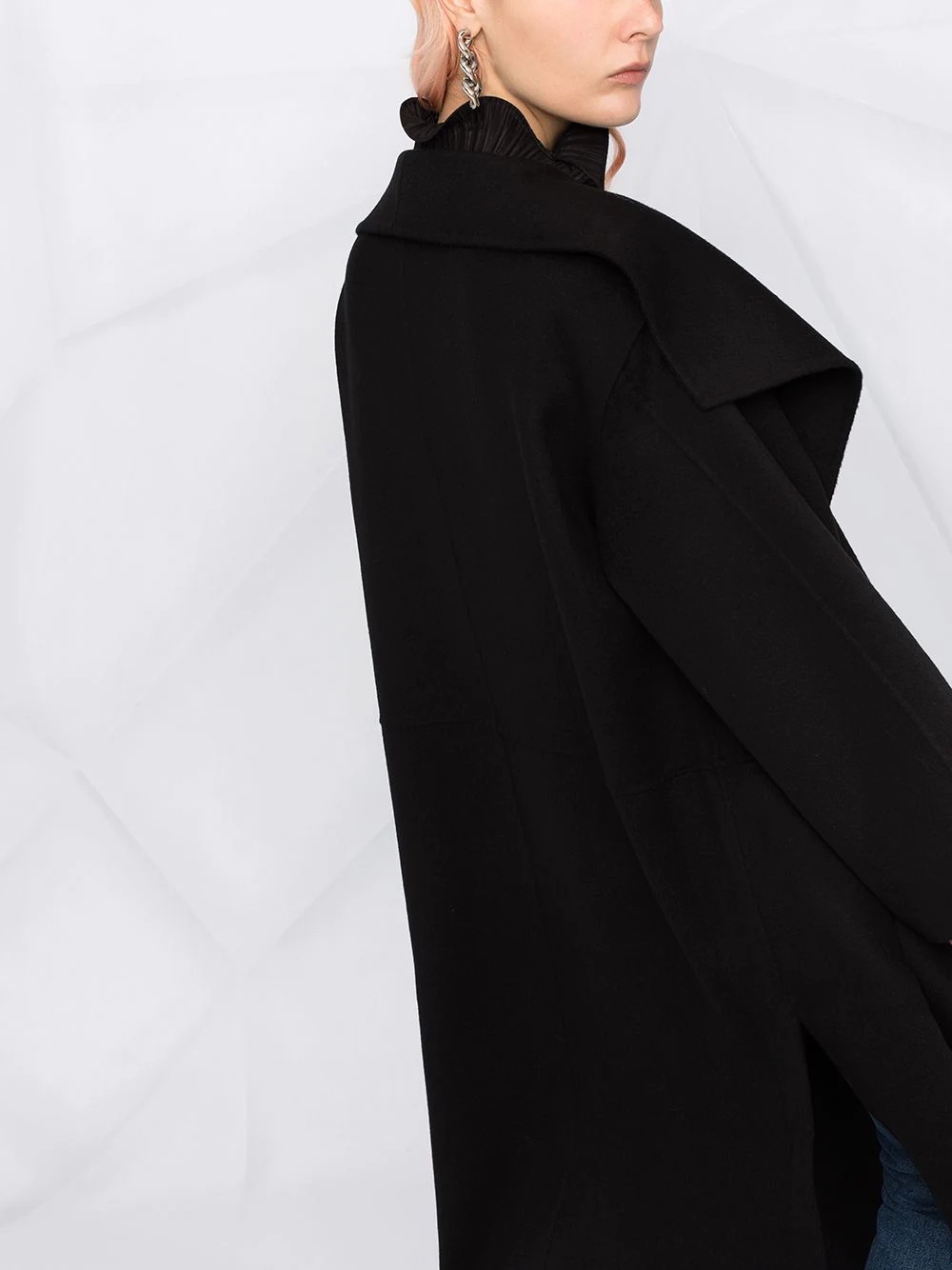 oversized wool-cashmere coat - 3