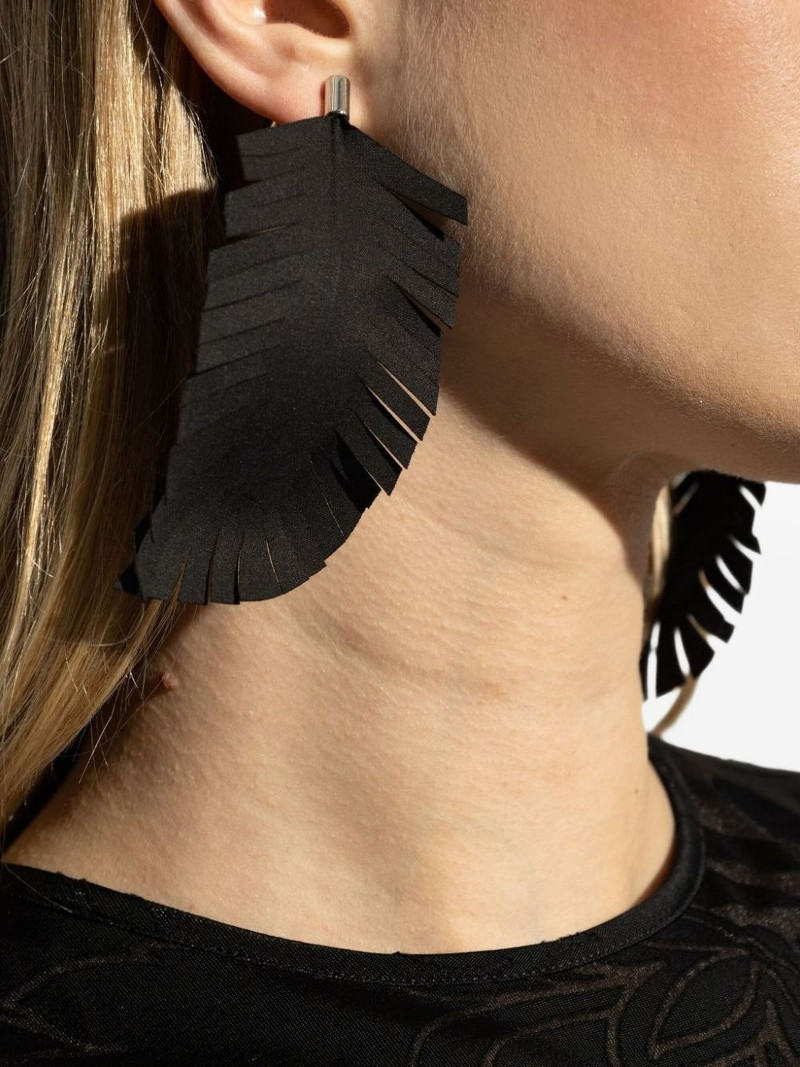 Marni fringed drop earrings outlook