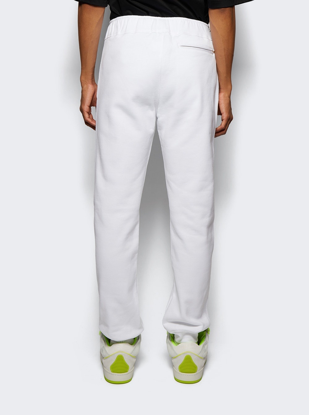 Lace Curb Jogging Pants Optic White - 5