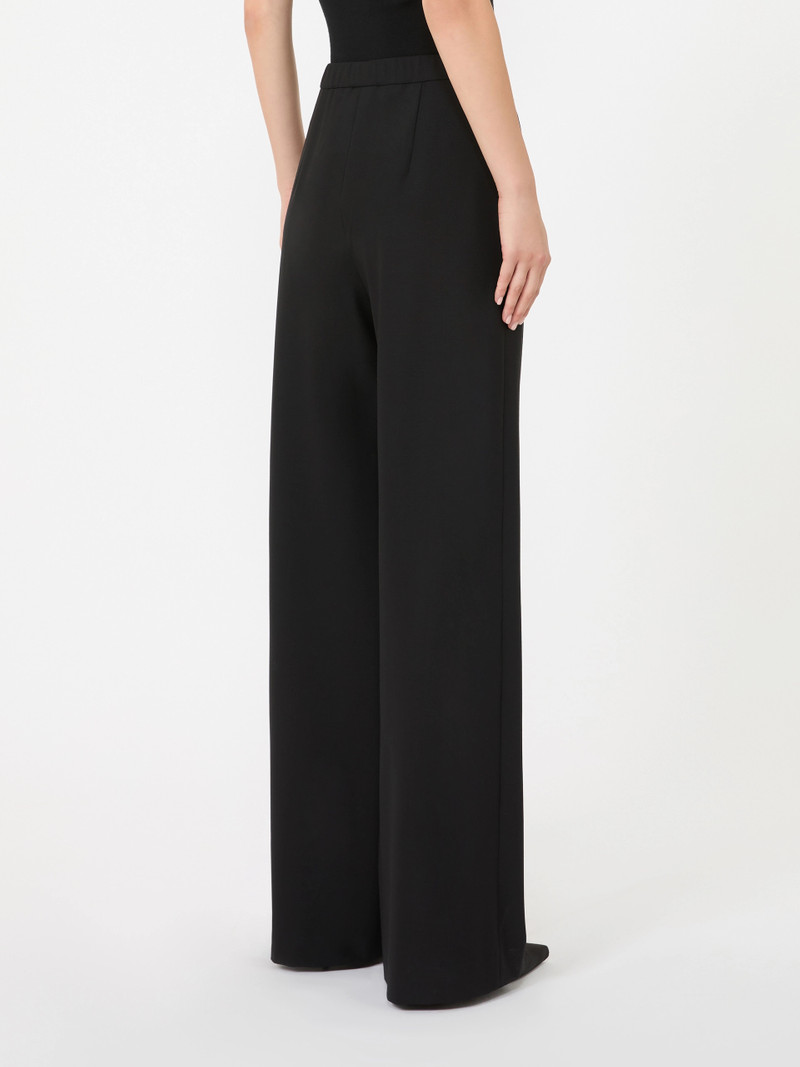 DENARO Wool drawstring trousers - BLACK 4