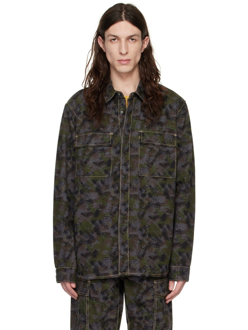 Ksubi Blue & Green Snakebite Shirt outlook