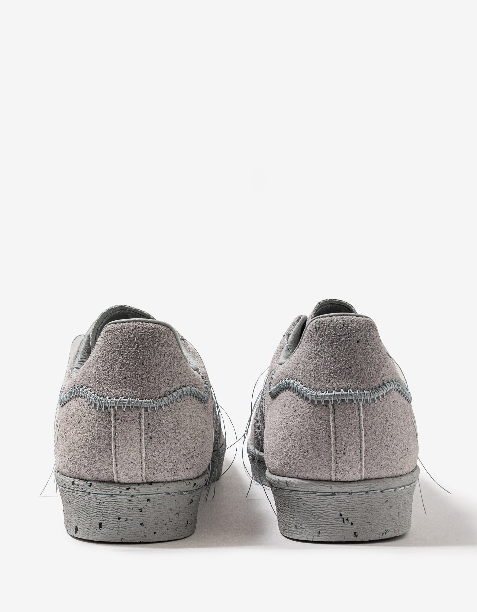 Y-3 Grey Superstar Trainers - 8