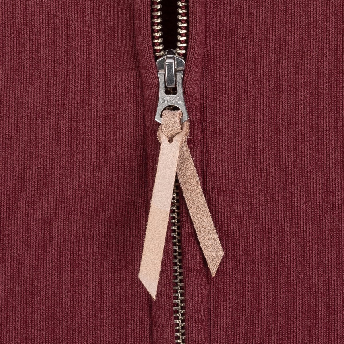IHSW-58-BUR Printed 14oz Ultra Heavyweight Loopwheel Cotton Zippered Hoodie - Burgundy - 10