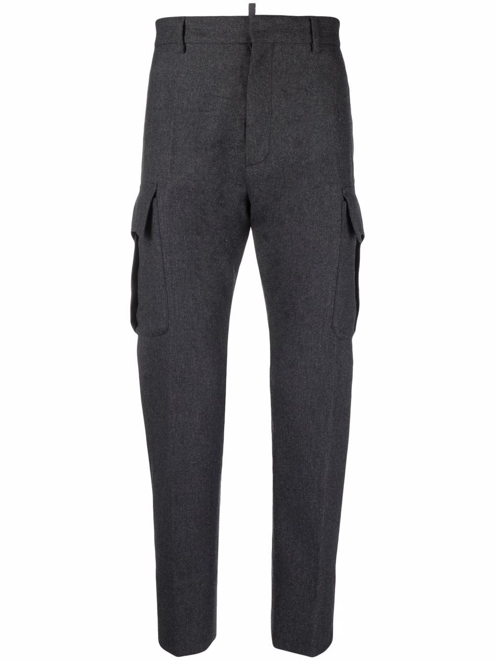 felt tapered trousers - 1