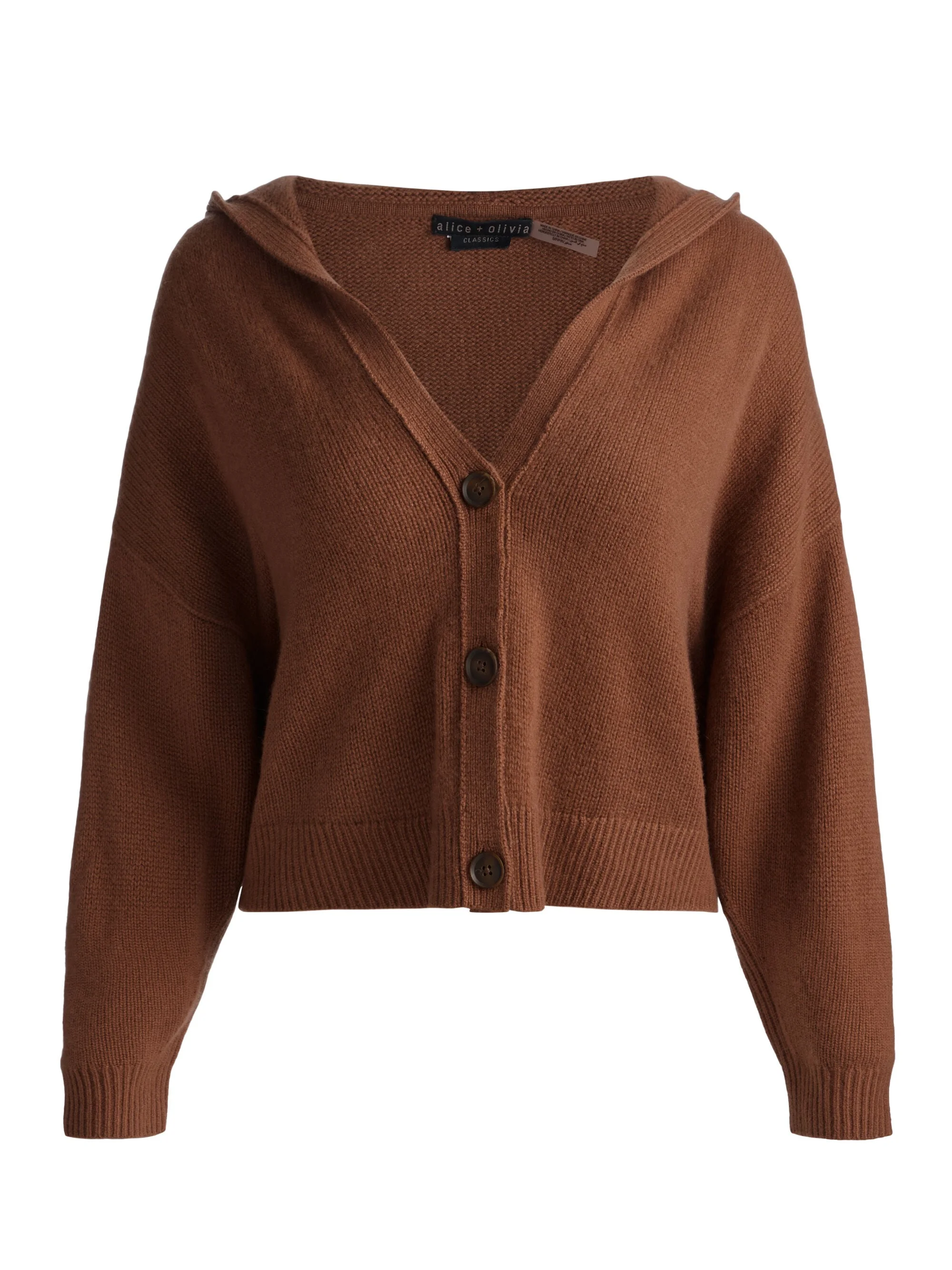 COREY HOODED CASHMERE CARDIGAN - 1
