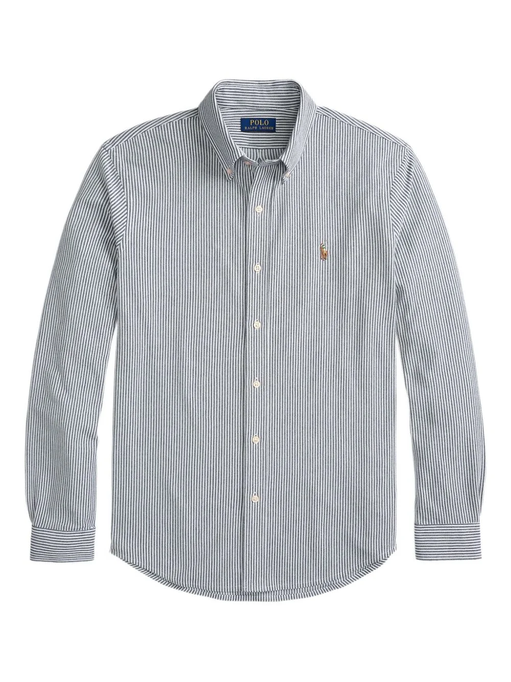 striped button-up shirt - 1