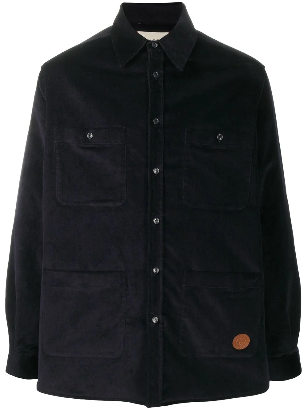 corduroy buttoned jacket - 1