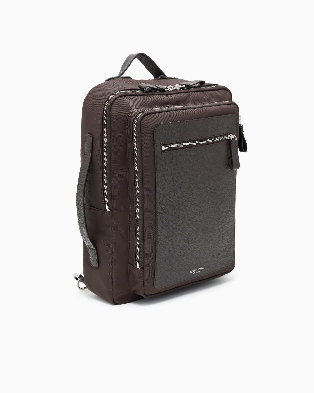 ASV NYLON AND PEBBLED-LEATHER BACKPACK - 2