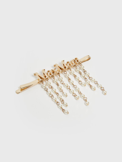 Max Mara Set of hair clips with pearls and rhinestones outlook